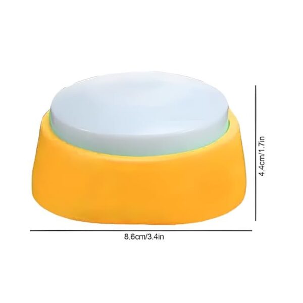 Pet Communication Buttons – 30-Second Recordable Training Buzzers (Set of 3 – Blue, Orange, Yellow) - Image 3