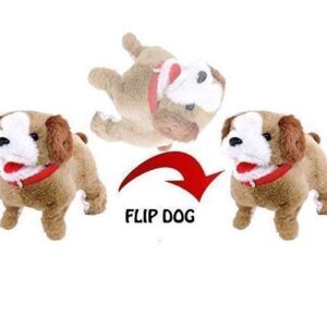 Jumping Dog Soft Toy – Battery-Operated Walking, Barking & Backflip Puppy